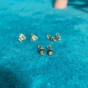 Silver Stud Earrings Set